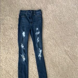 ripped hollister jeggings